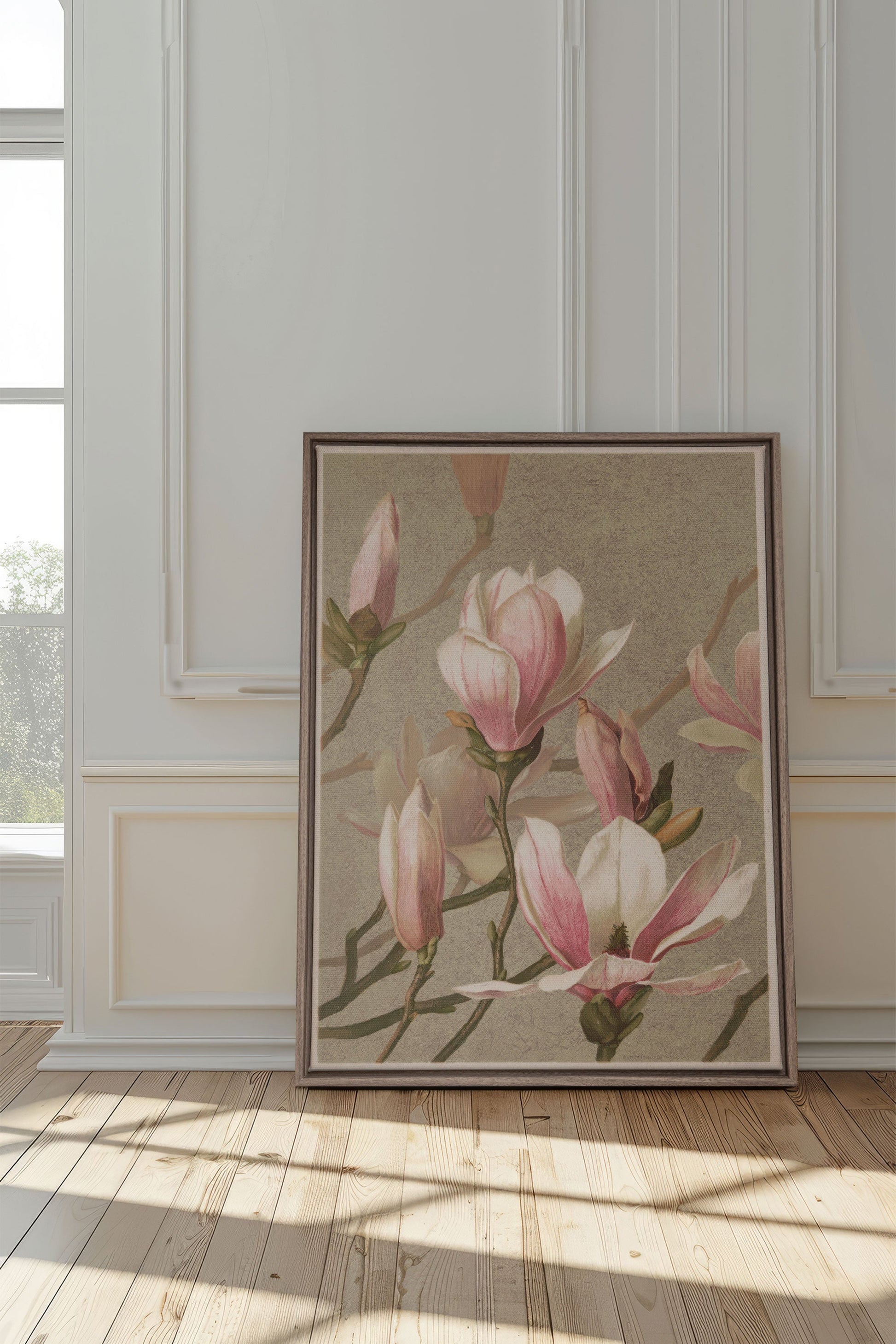 MAGNOLIA WHISPER, Stretched Canvas Artwork