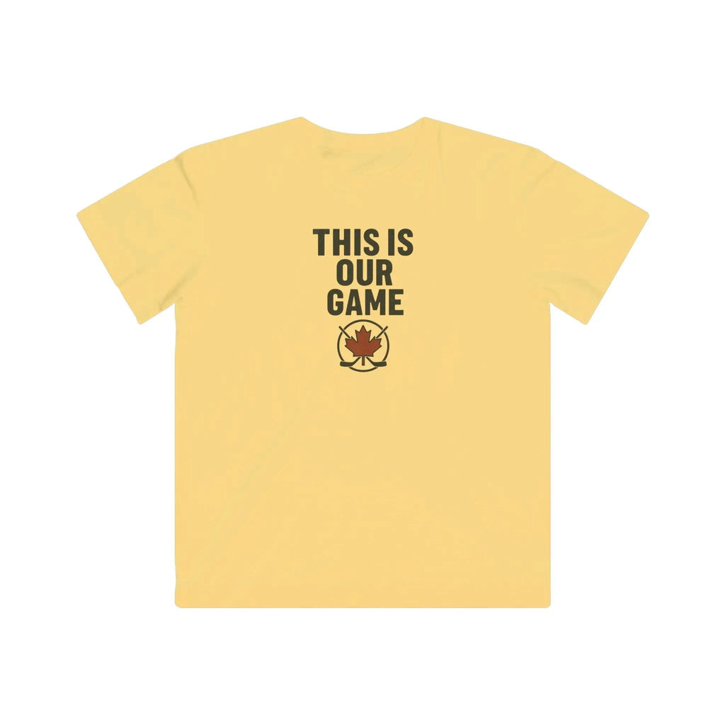 T-shirt jeunesse « This Is Our Game » – T-shirt feuille d’érable canadienne