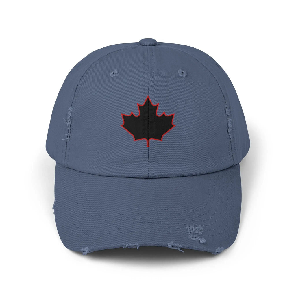 Maple Stick Distressed Hockey Cap – Retro Canadian Style