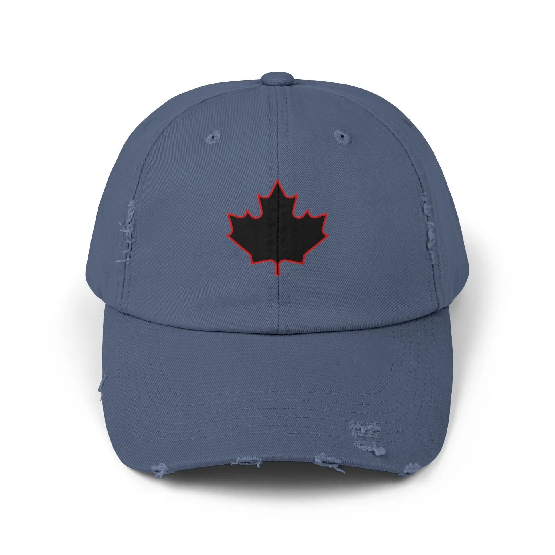 Maple Stick Distressed Hockey Cap – Retro Canadian Style