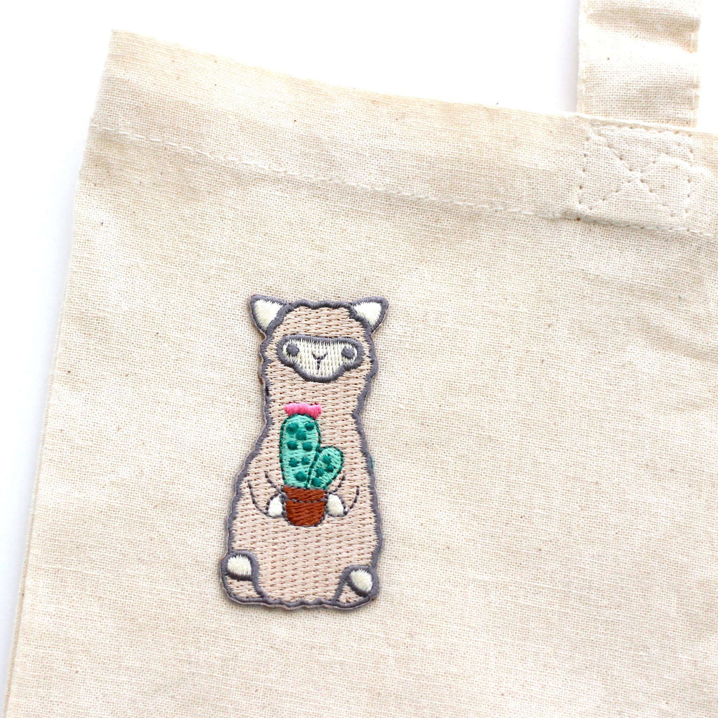 Patch thermocollant brodé Cactus Alpaga