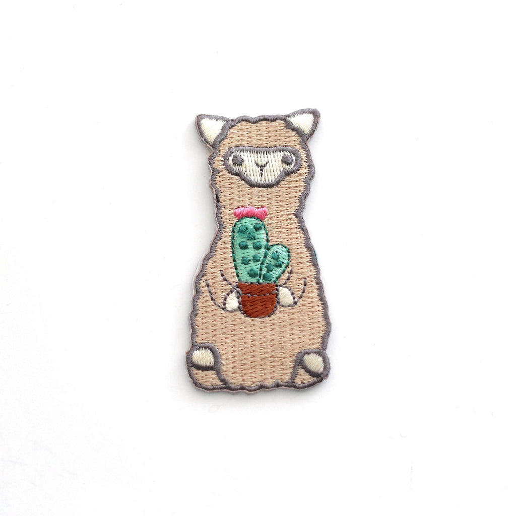 Patch thermocollant brodé Cactus Alpaga