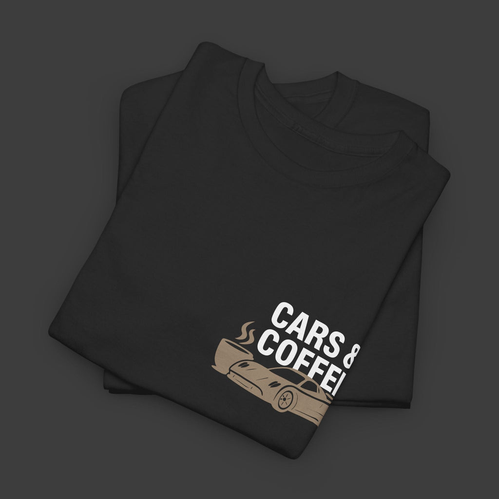 Voitures et café - Caféine et essence - T-shirt automobile ClutchCloth