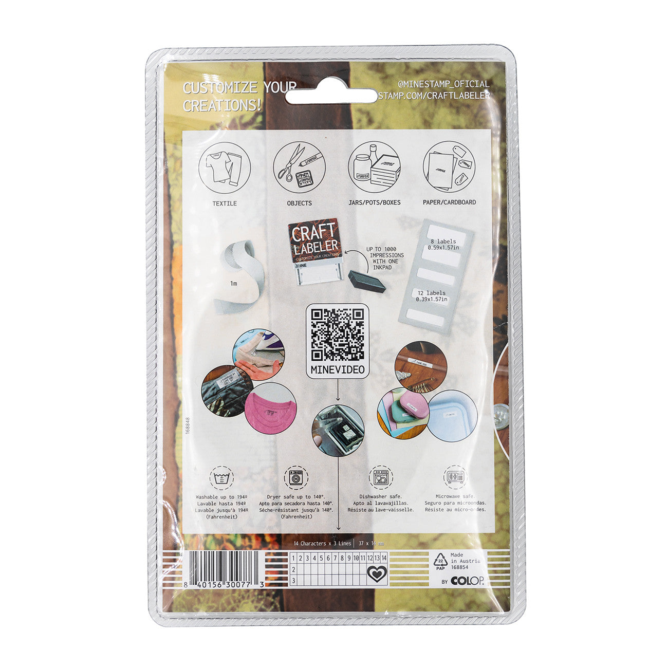 Étiqueteuse artisanale - Encre textile