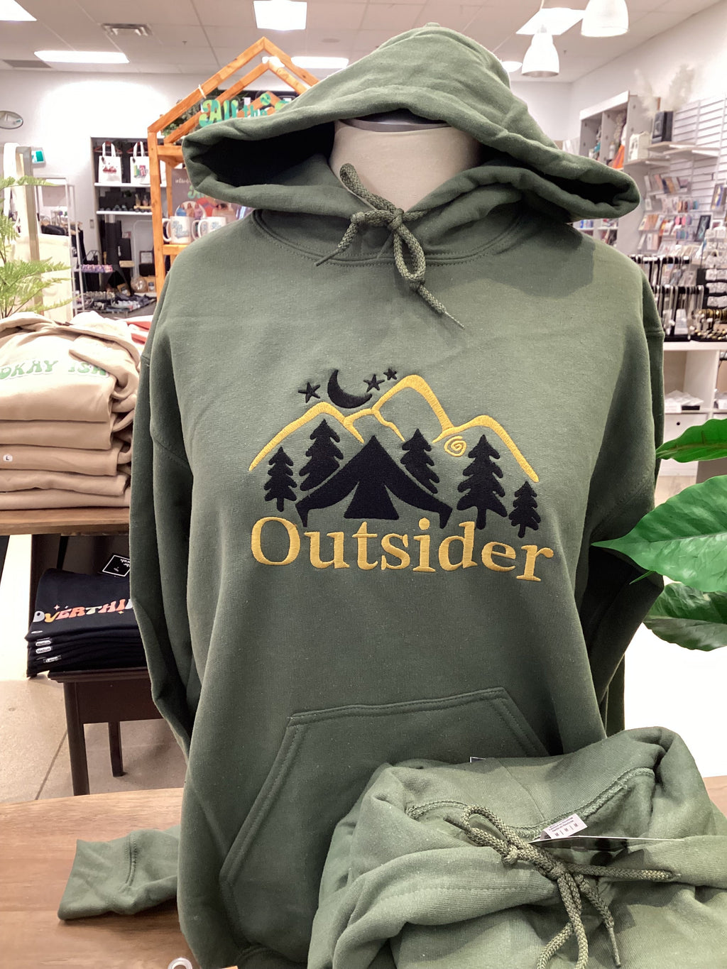 Green Outsider Camping Hoodie