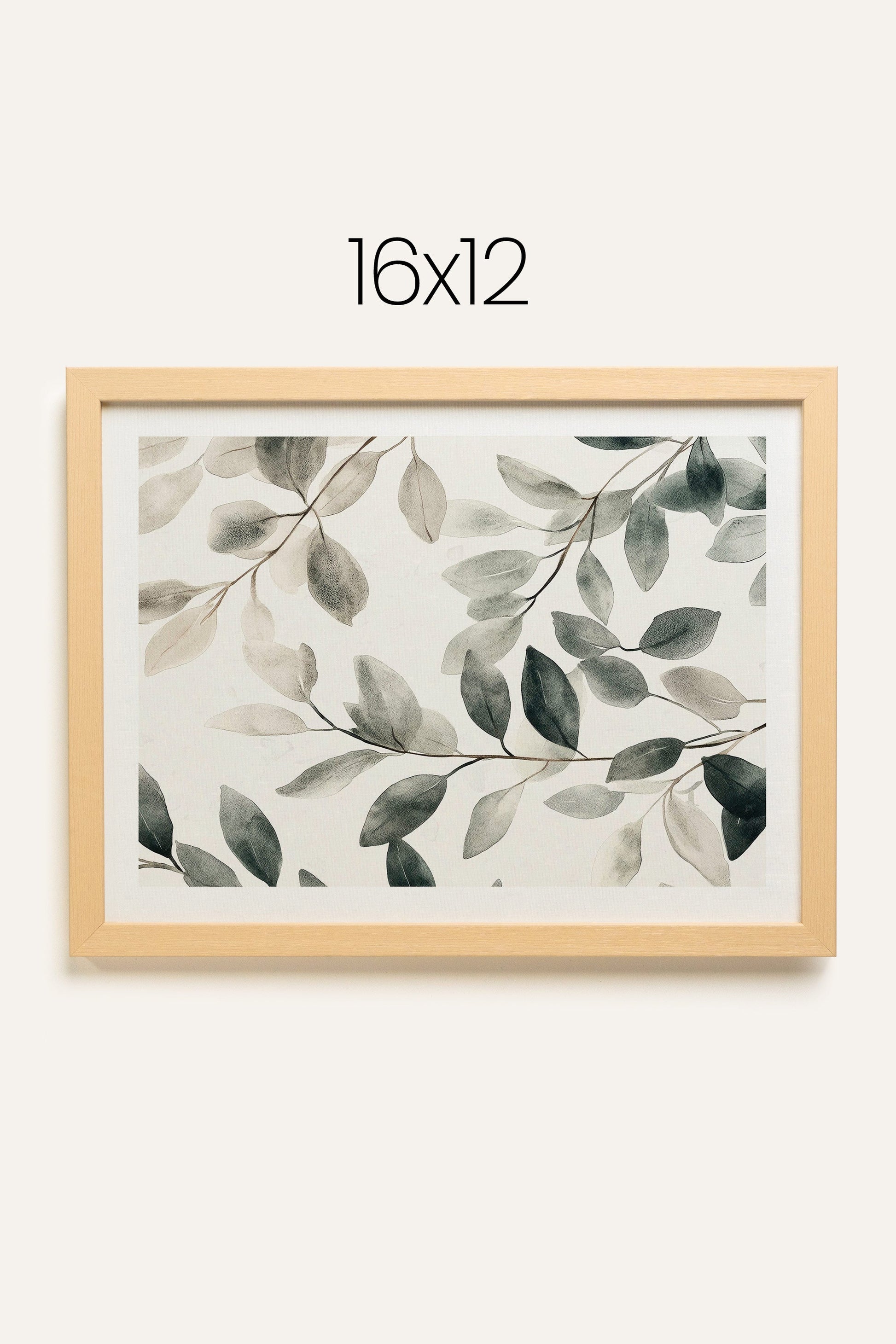 Green Life, Set of 3 Framed Canvases