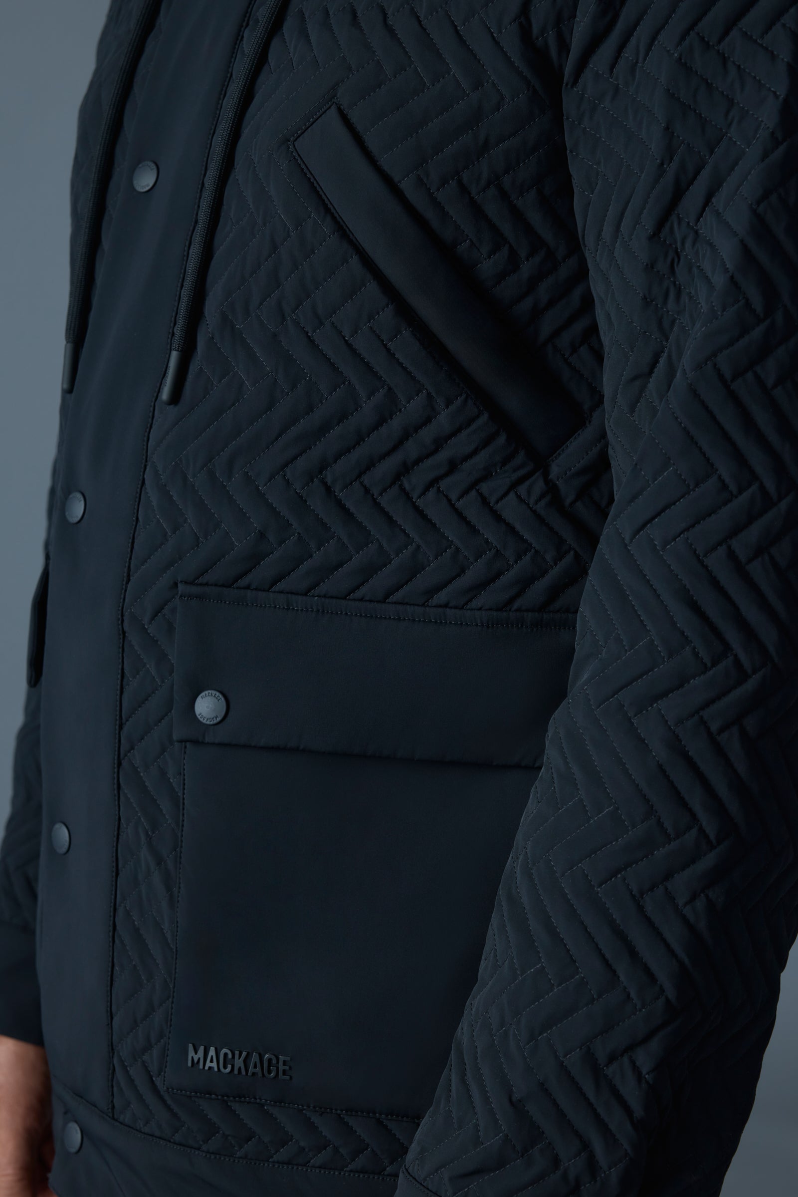 THIAGO Quilted Down Hooded Jacket