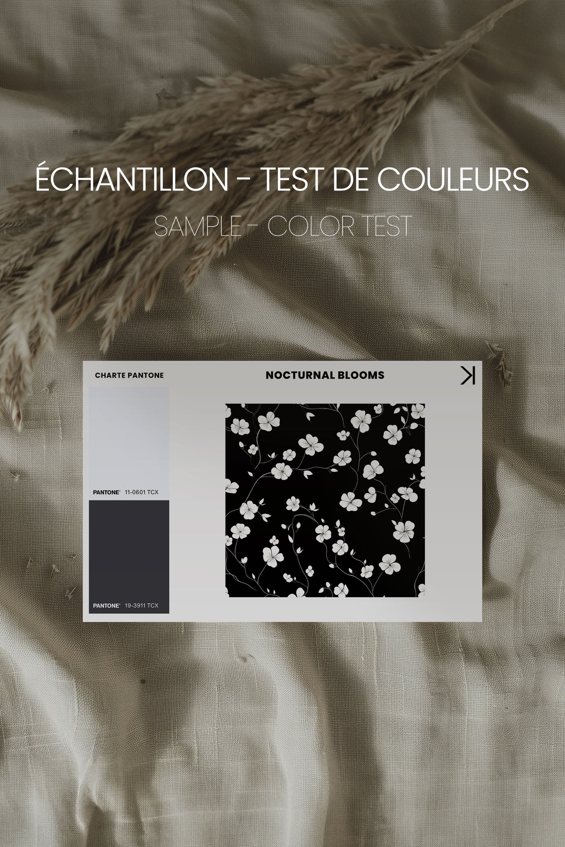 Nocturnal Blooms, Stretched Canvas Artwork