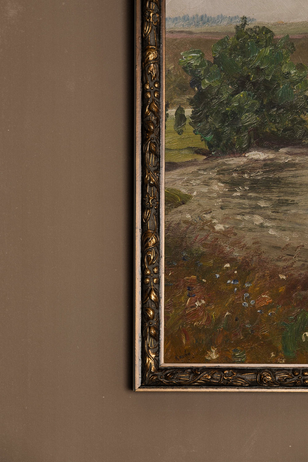 Spring Softness, Vintage Bronze Frame