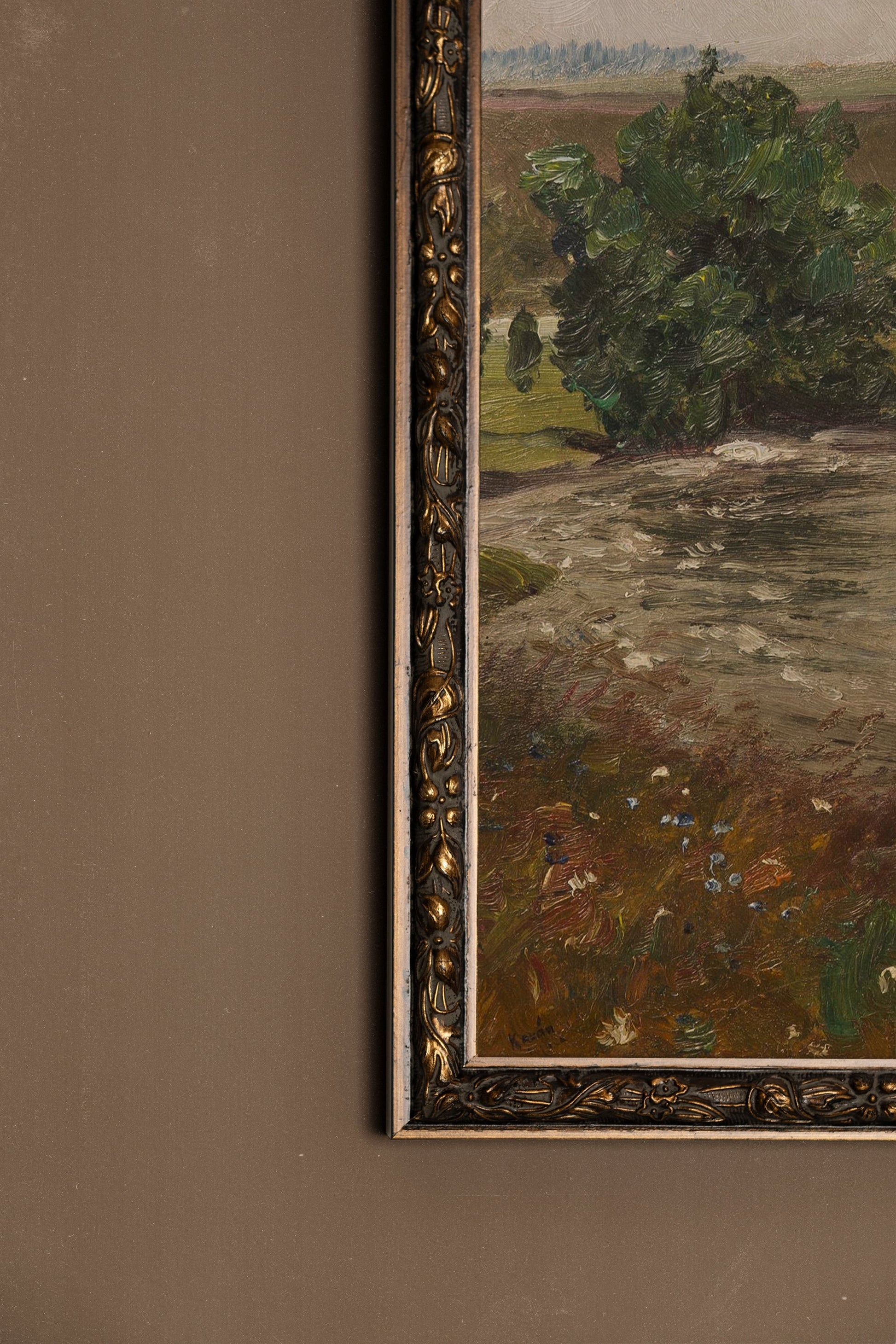 Spring Softness, Vintage Bronze Frame