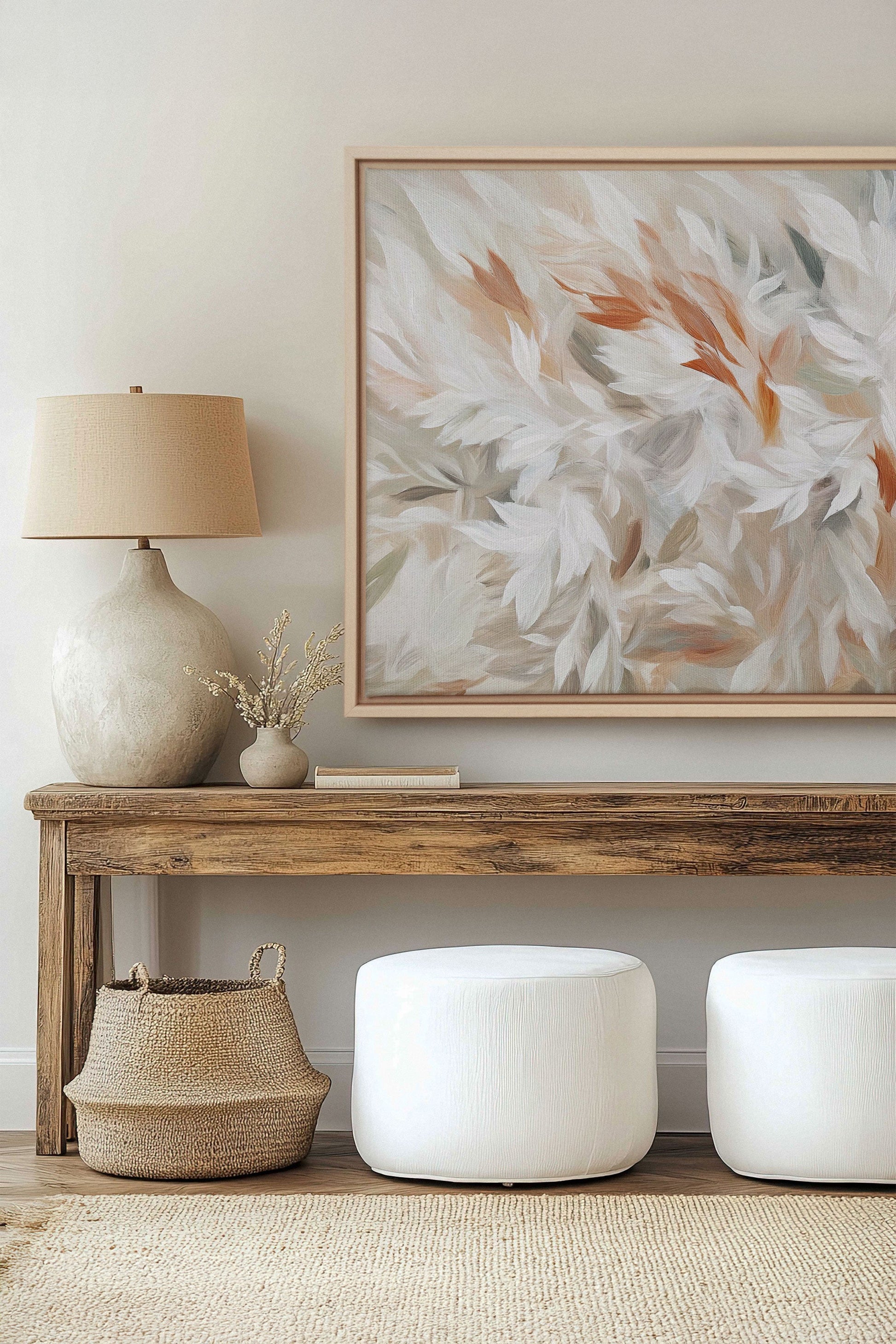 Feathered Breeze, Stretched Canvas Artwork