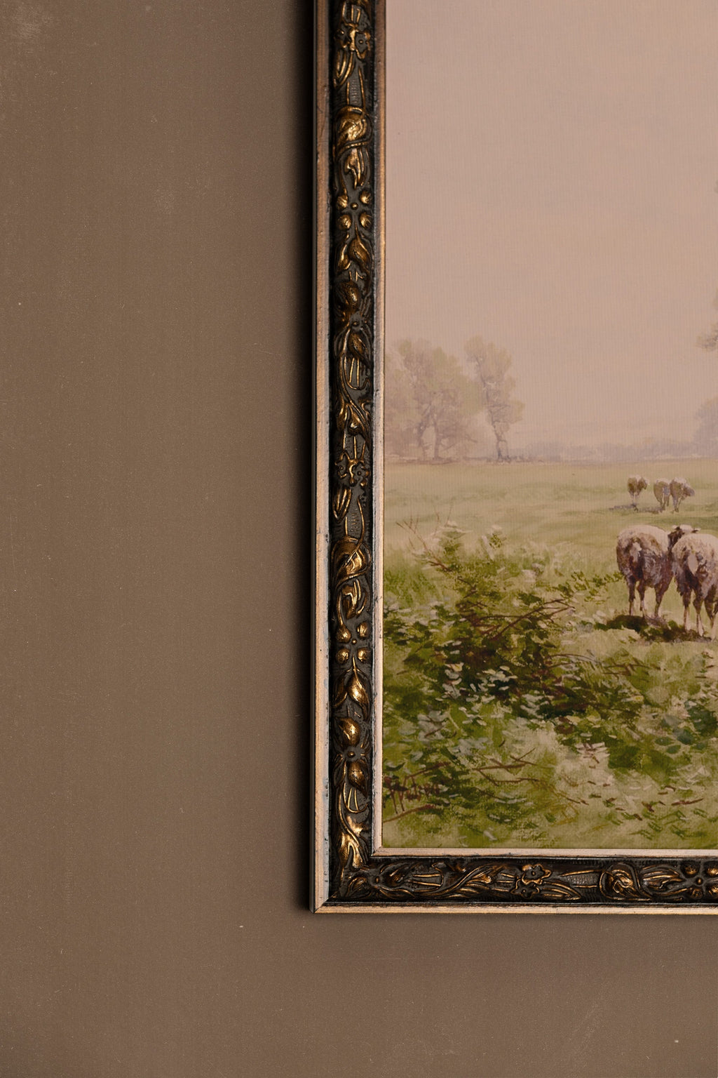 Flower Fields, Vintage Bronze Frame