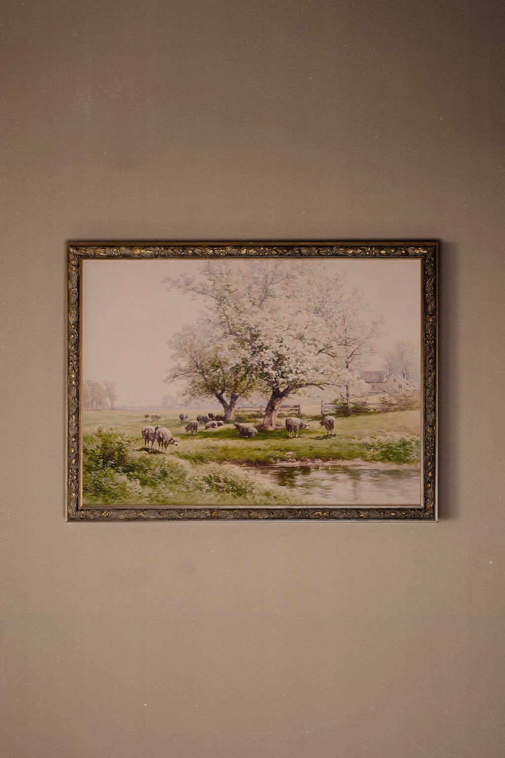 Flower Fields, Vintage Bronze Frame