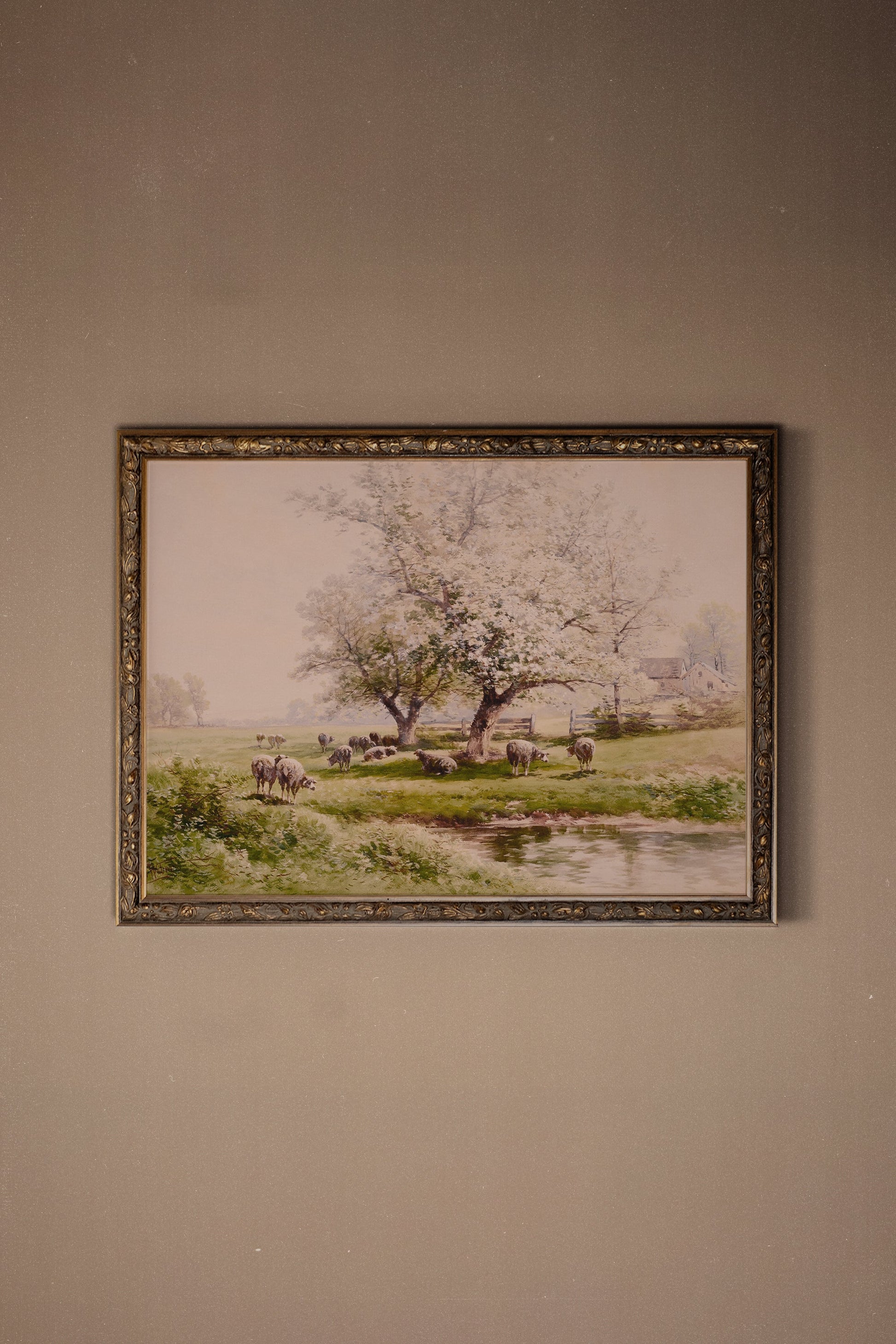 Flower Fields, Vintage Bronze Frame