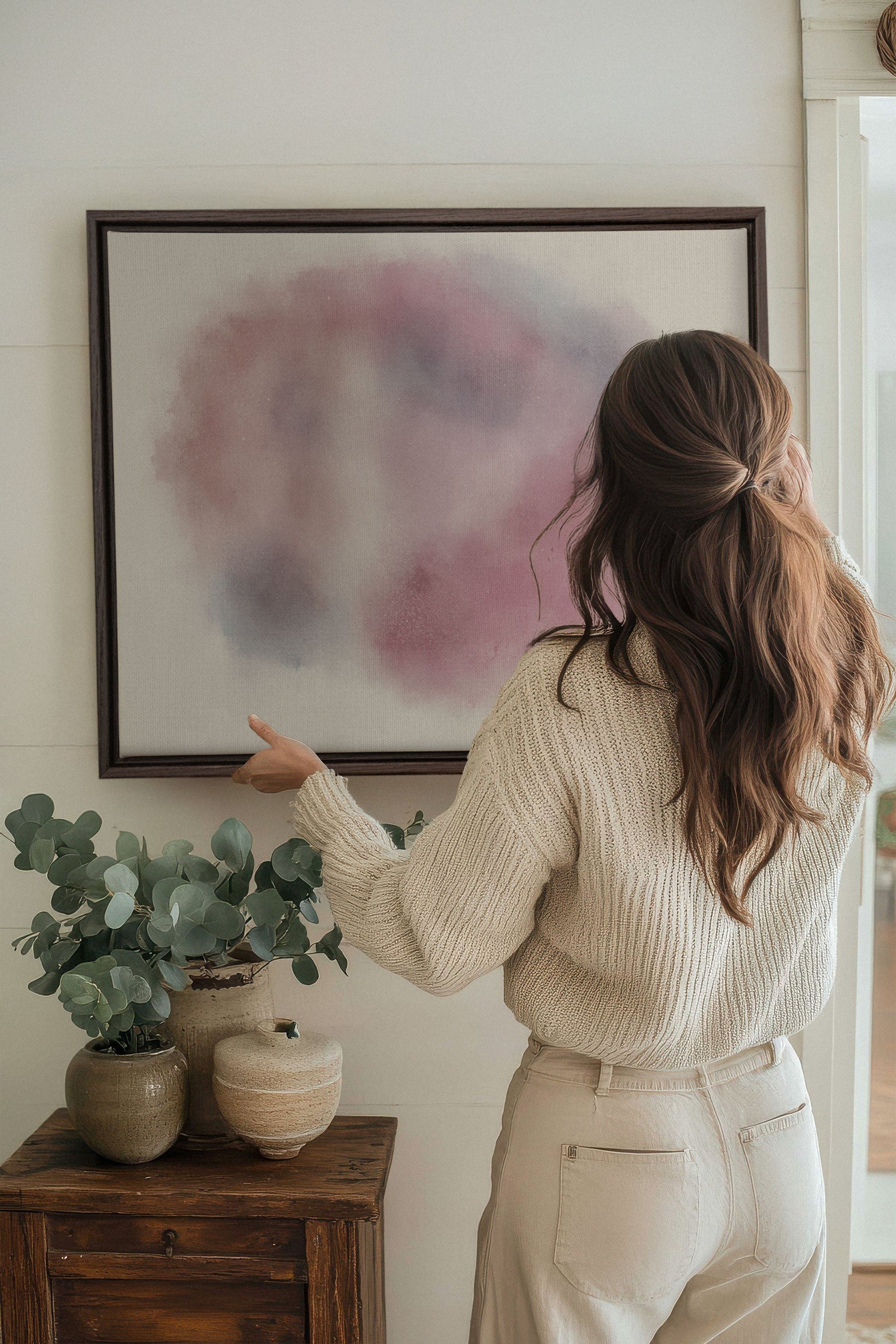 PASTEL CLOUD, Stretched Canvas Artwork