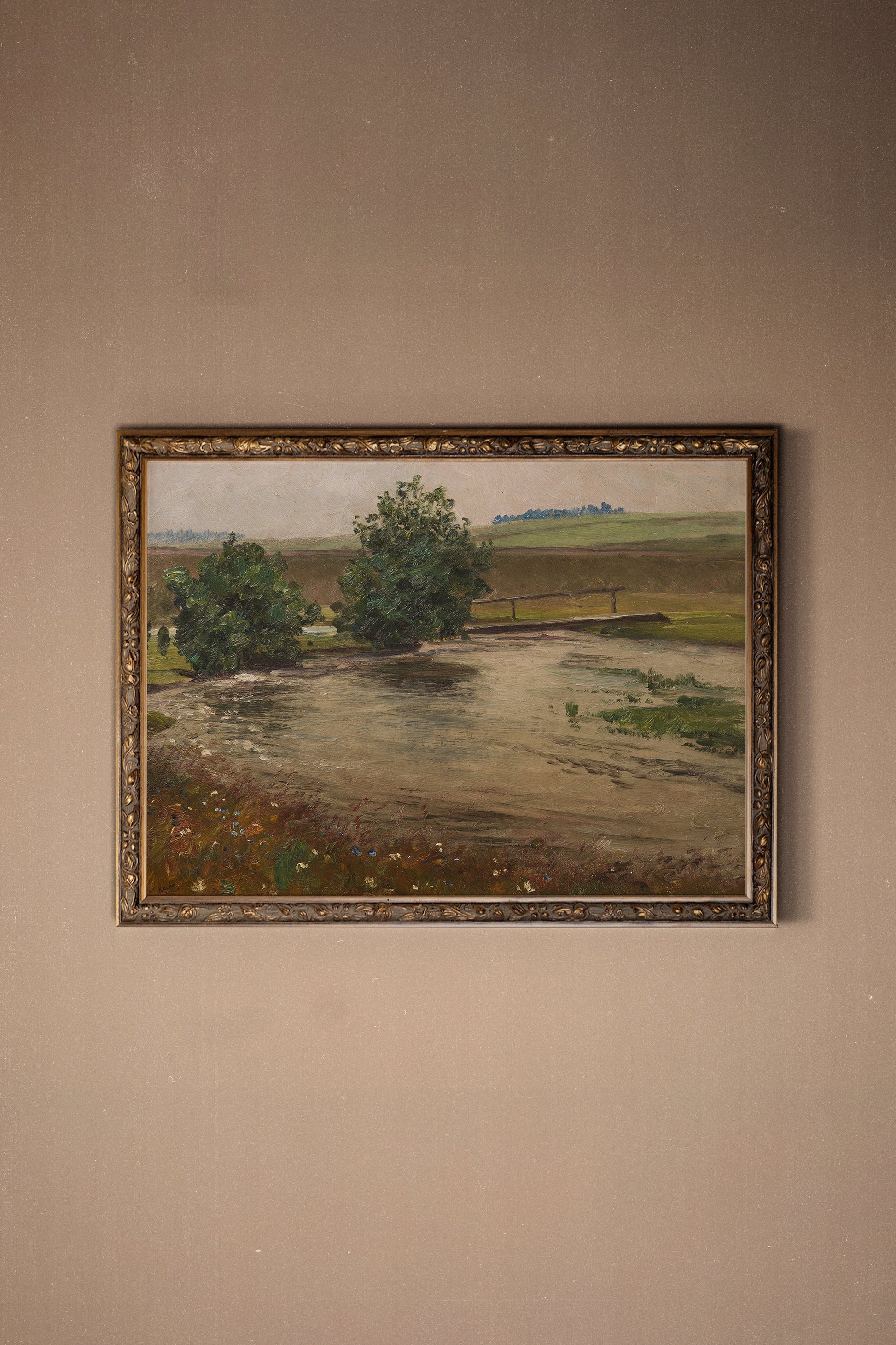 Spring Softness, Vintage Bronze Frame