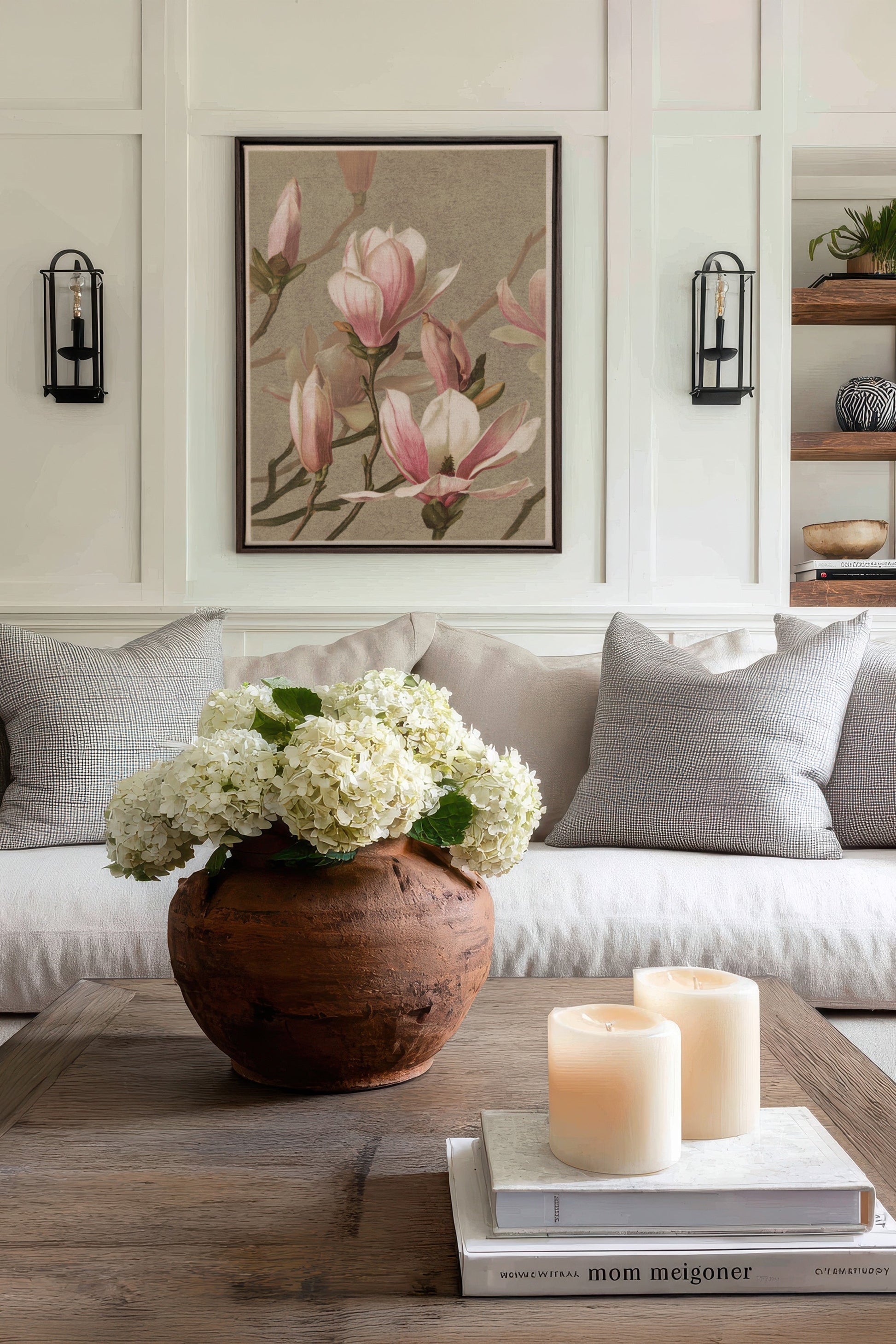 MAGNOLIA WHISPER, Stretched Canvas Artwork