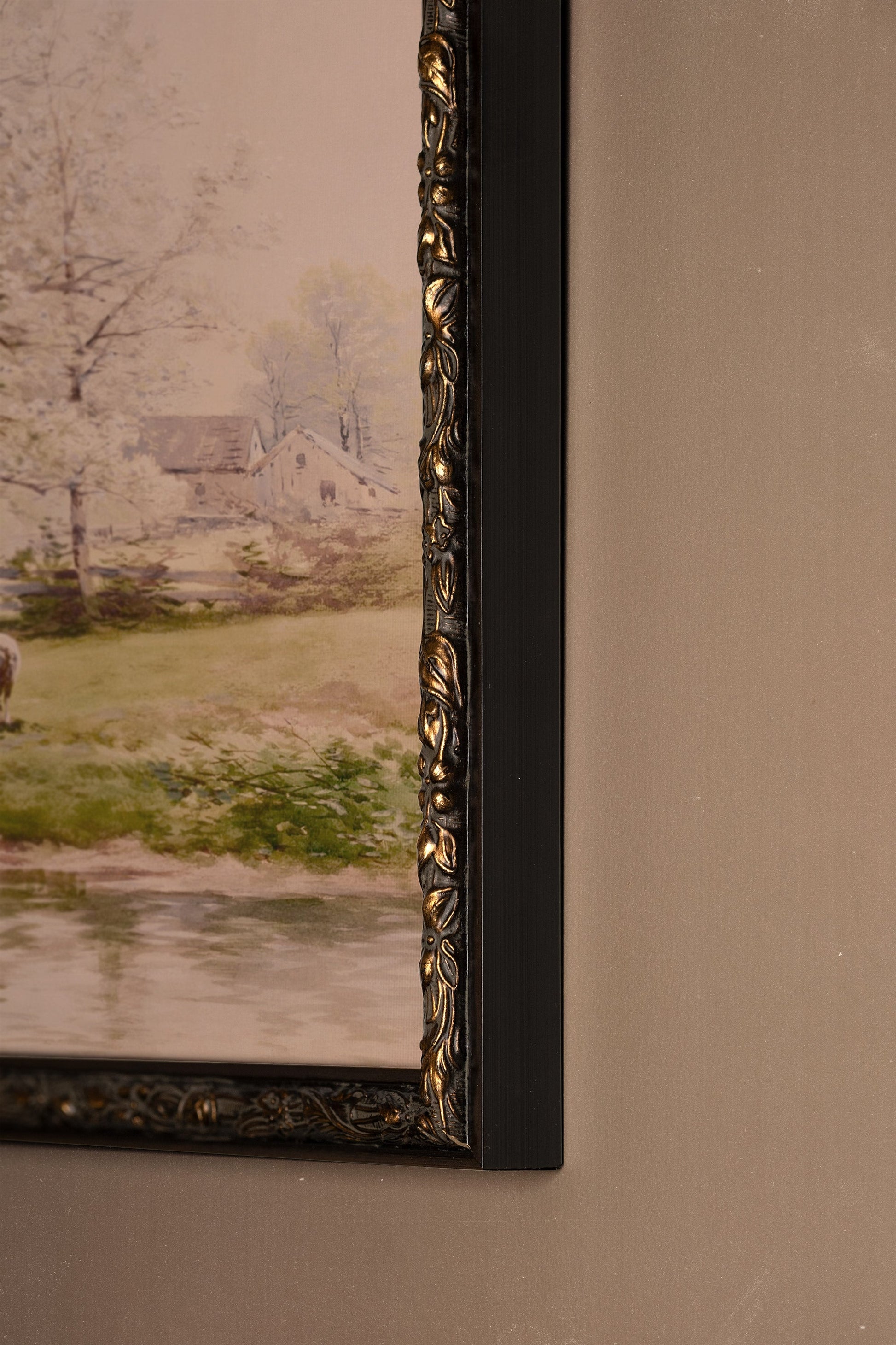 Flower Fields, Vintage Bronze Frame