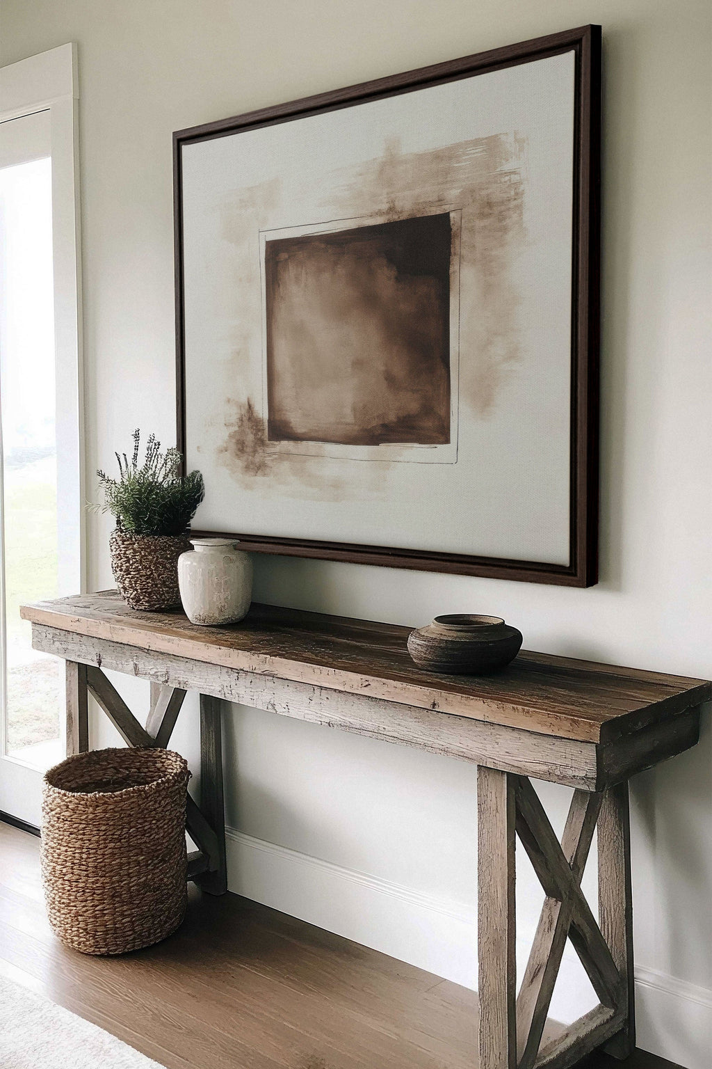 WINDOW TO THE PAST, Stretched Canvas Artwork