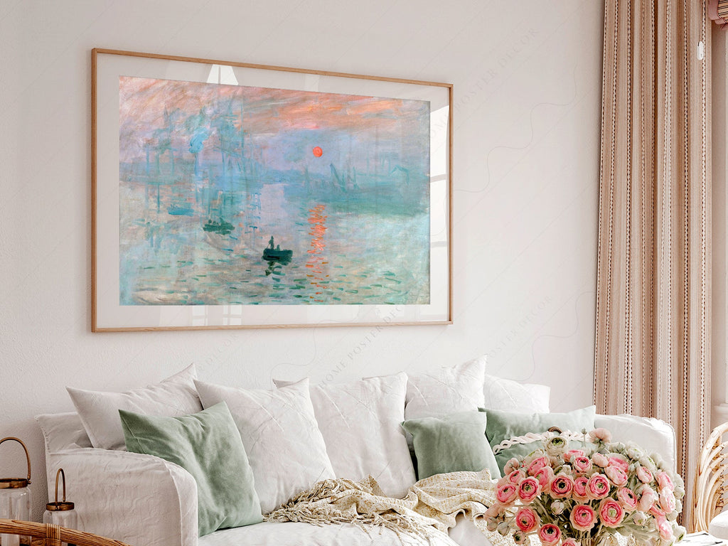 Claude Monet - Impression Sunrise Art Print – Impressionist Wall Decor