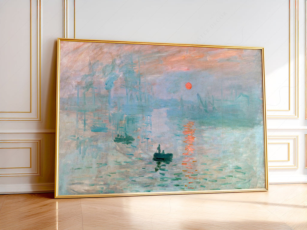 Claude Monet - Impression Sunrise Art Print – Impressionist Wall Decor