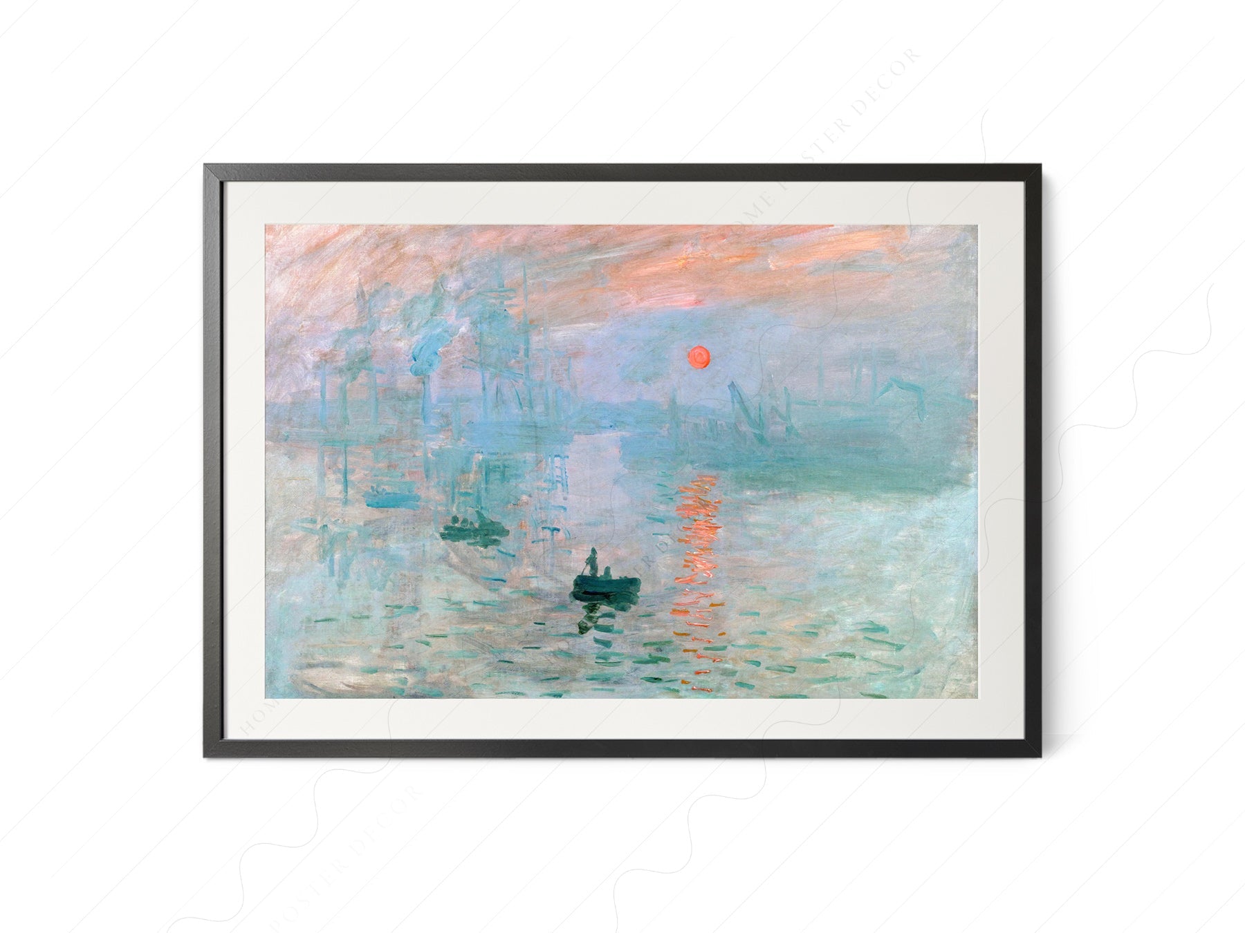 Claude Monet - Impression Sunrise Art Print – Impressionist Wall Decor