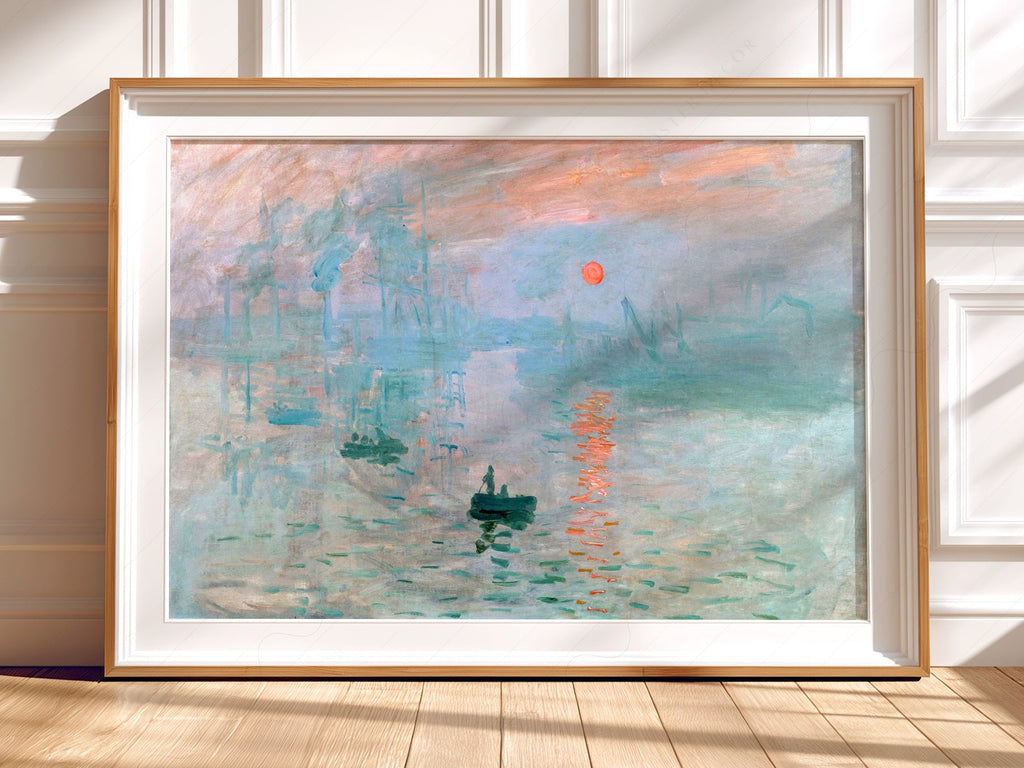 Claude Monet - Impression Sunrise Art Print – Impressionist Wall Decor