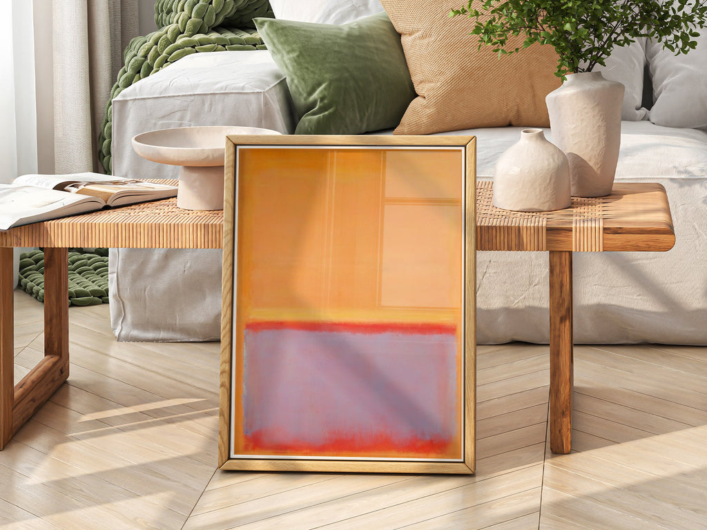 Mark Rothko Untitled Orange Art Print – Abstract Expressionist Wall Art