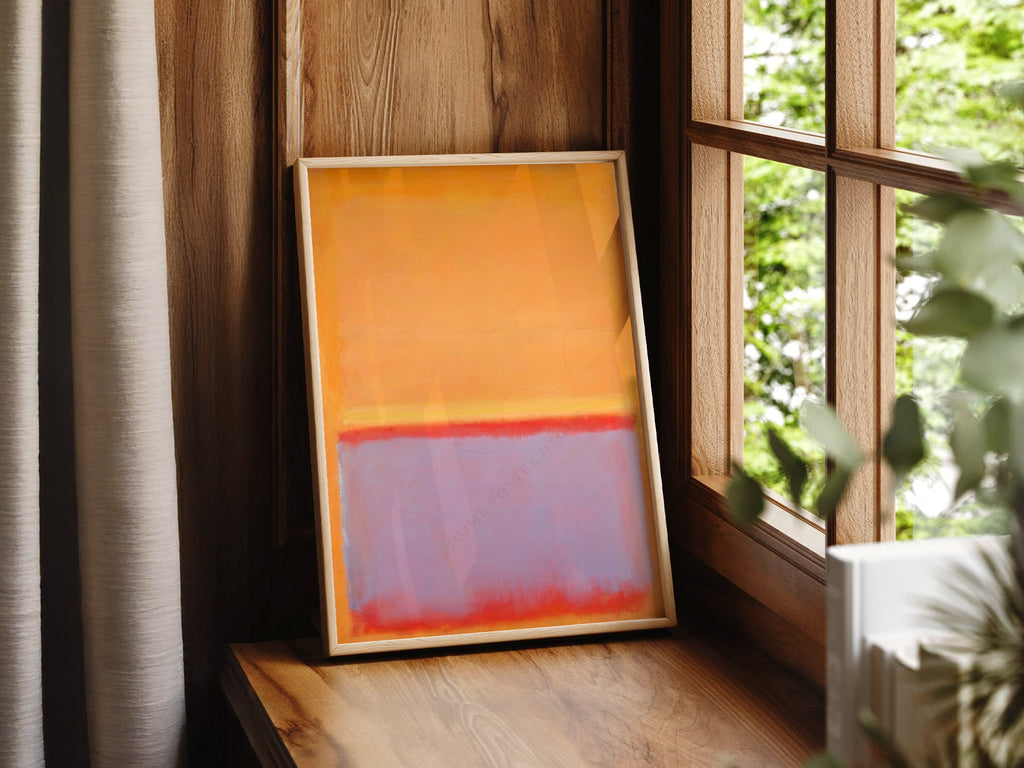Mark Rothko Untitled Orange Art Print – Abstract Expressionist Wall Art