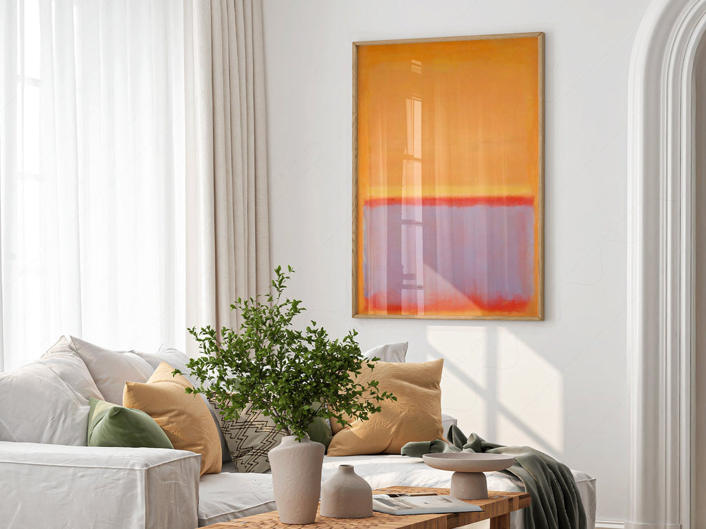 Mark Rothko Untitled Orange Art Print – Abstract Expressionist Wall Art