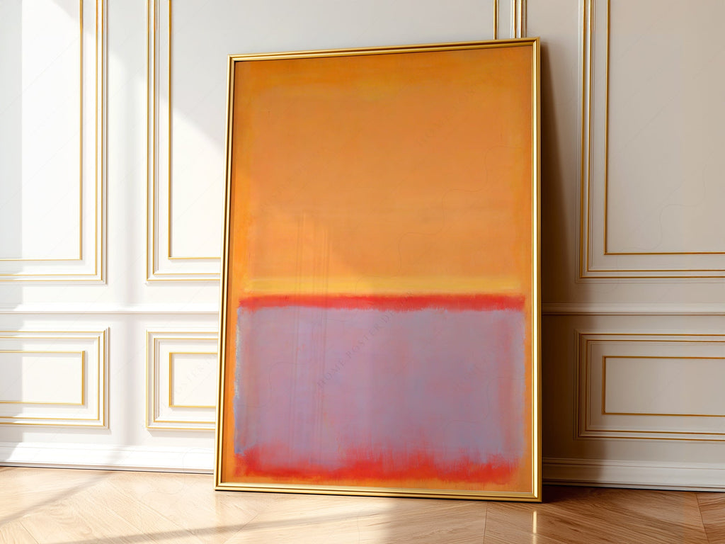 Mark Rothko Untitled Orange Art Print – Abstract Expressionist Wall Art