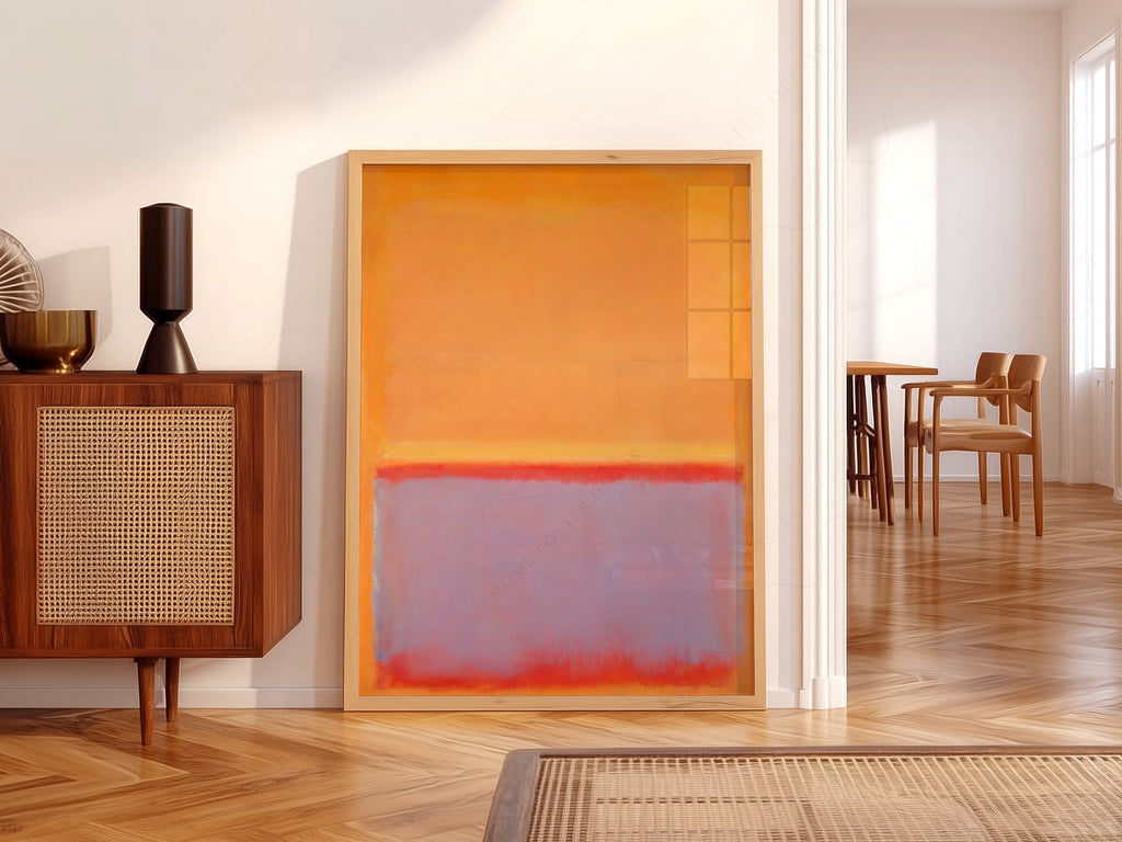 Mark Rothko Untitled Orange Art Print – Abstract Expressionist Wall Art