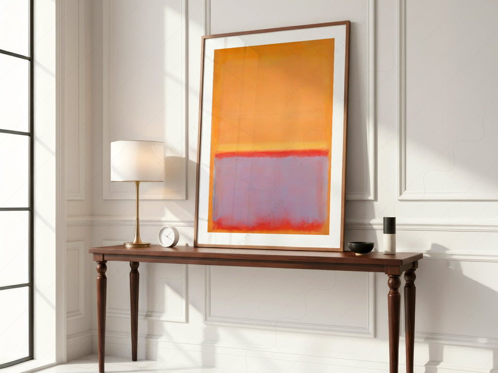 Mark Rothko Untitled Orange Art Print – Abstract Expressionist Wall Art