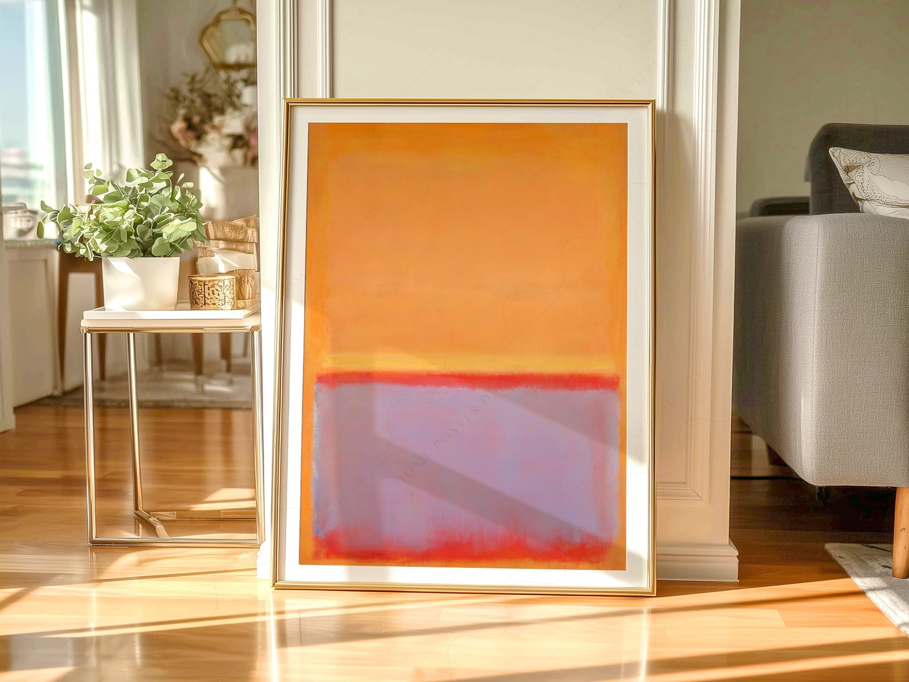 Mark Rothko Untitled Orange Art Print – Abstract Expressionist Wall Art