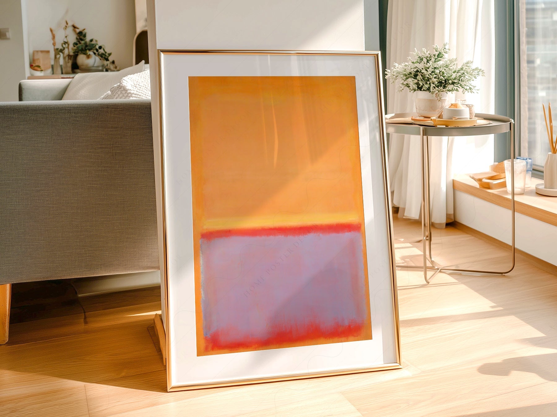 Mark Rothko Untitled Orange Art Print – Abstract Expressionist Wall Art