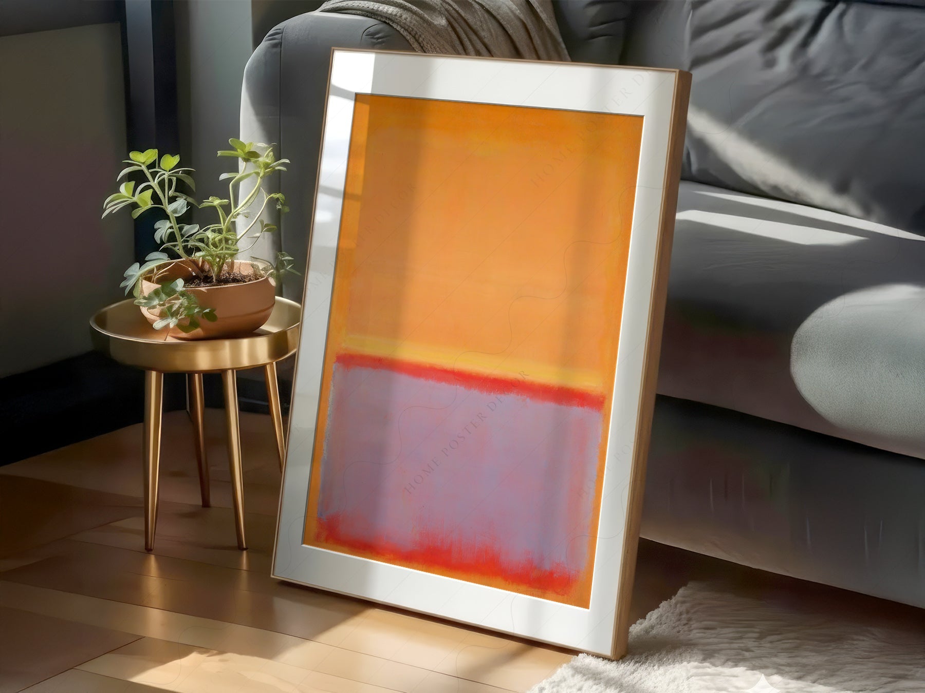 Mark Rothko Untitled Orange Art Print – Abstract Expressionist Wall Art