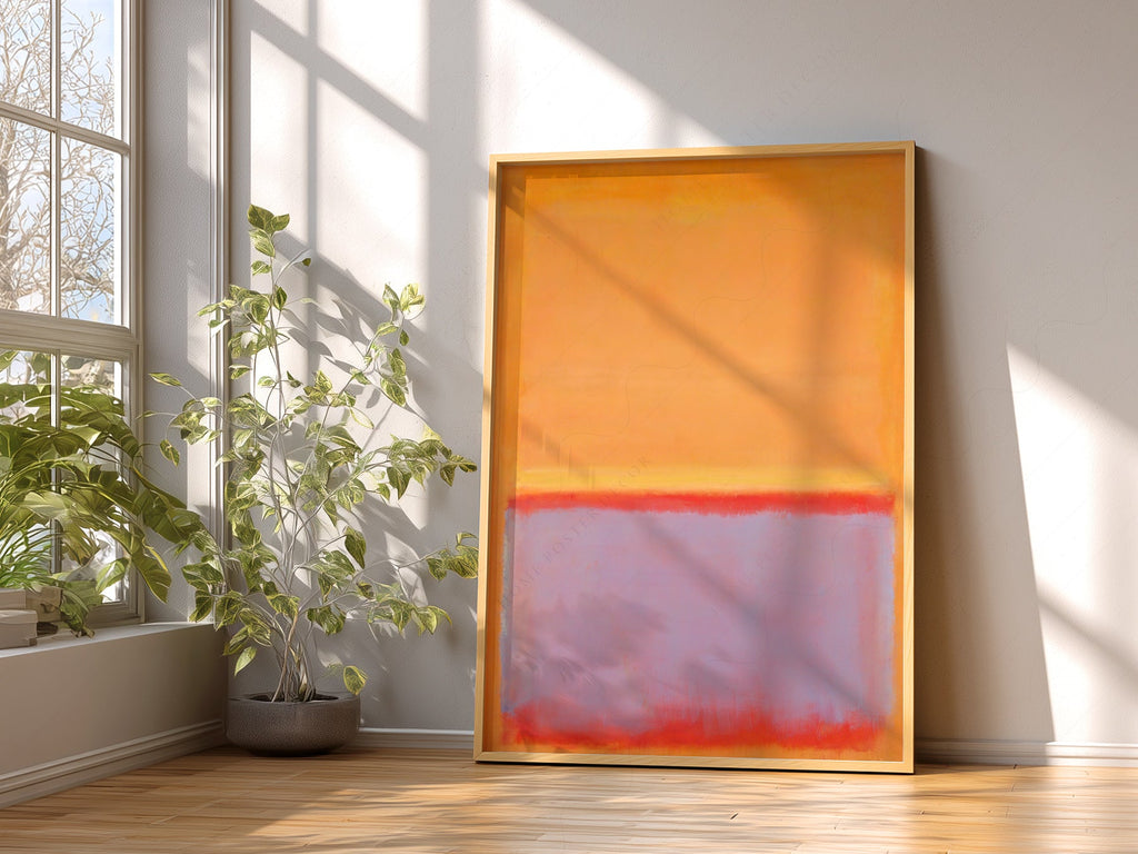Mark Rothko Untitled Orange Art Print – Abstract Expressionist Wall Art