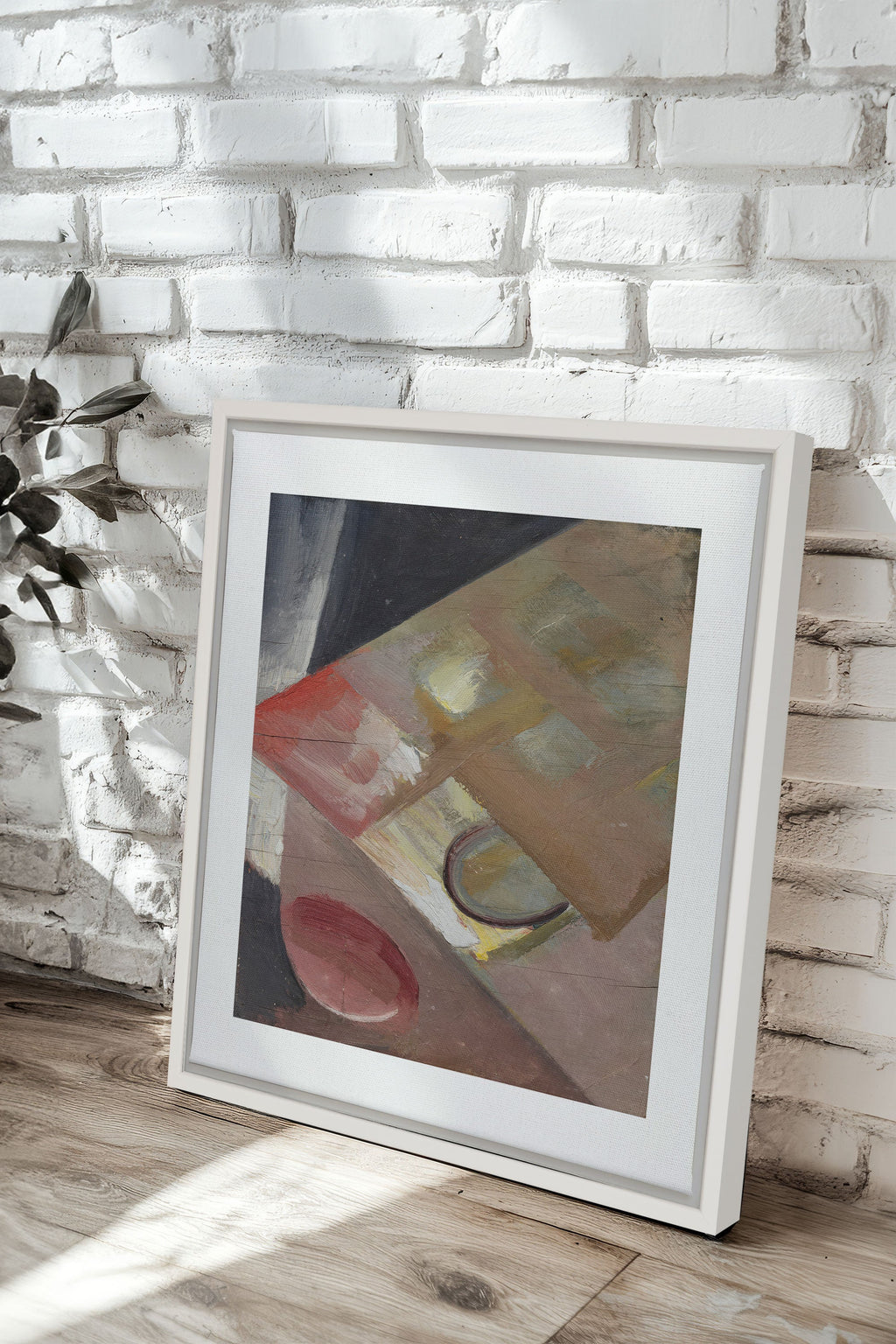 Ochre Frame, Stretched Canvas Artwork