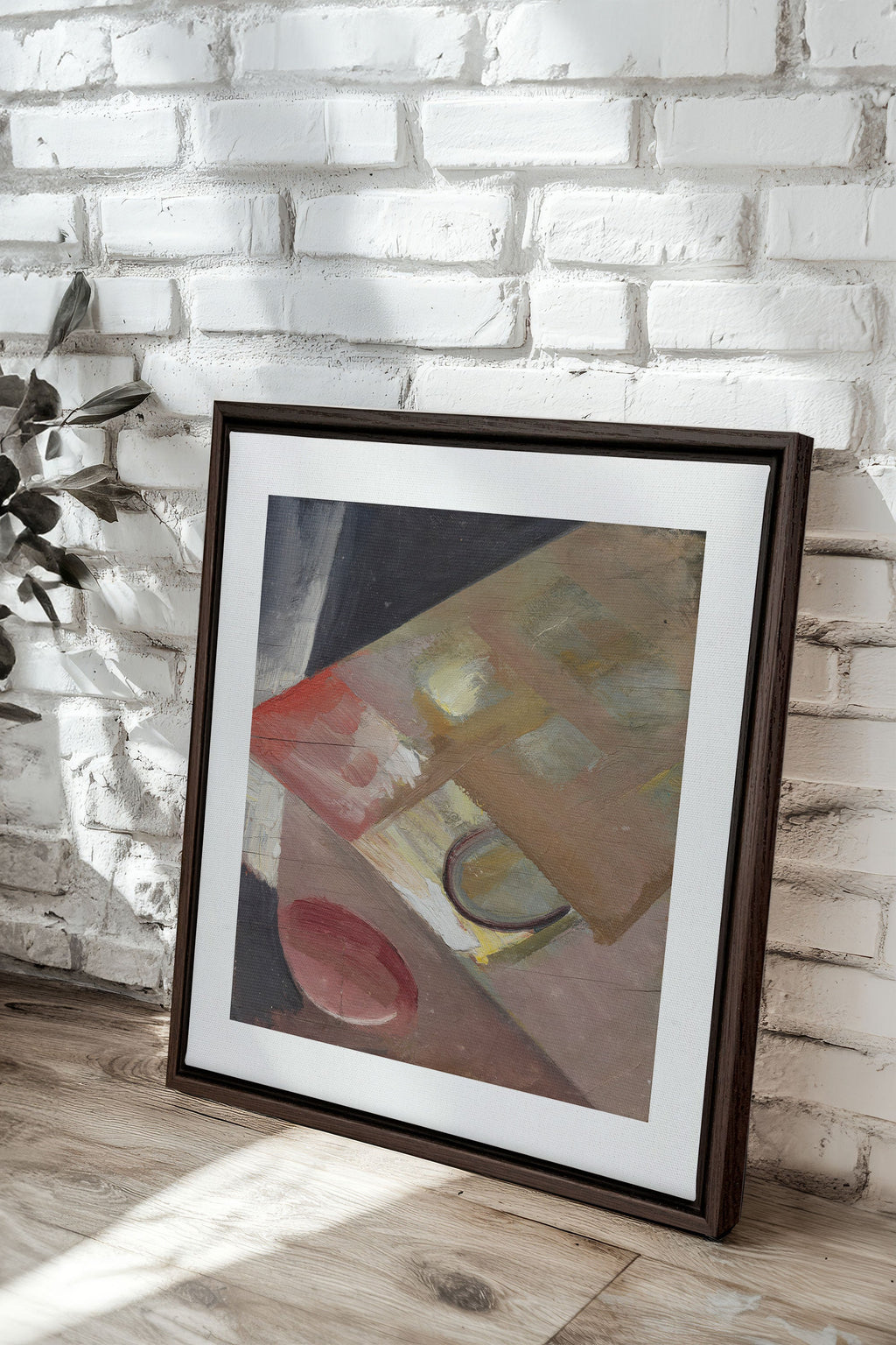 Ochre Frame, Stretched Canvas Artwork