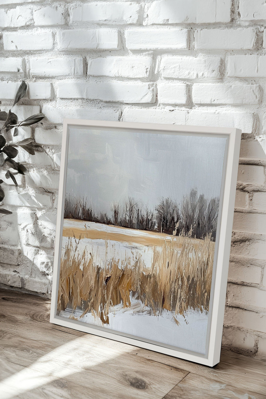 WINTER FIELDS, Stretched Canvas Artwork