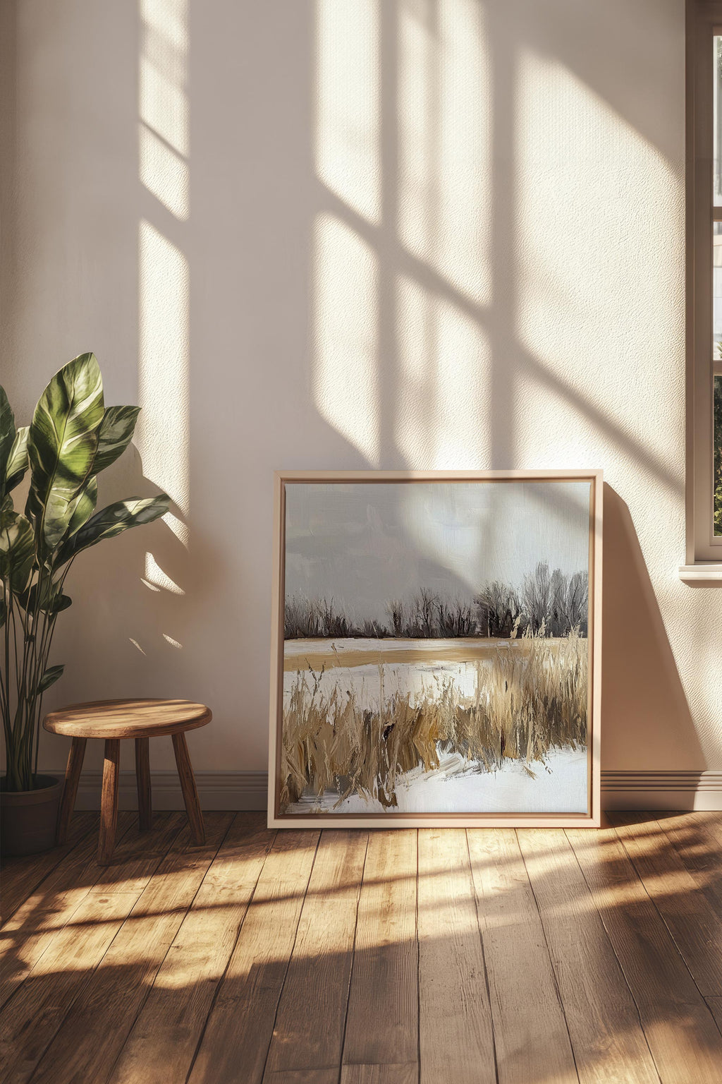 WINTER FIELDS, Stretched Canvas Artwork