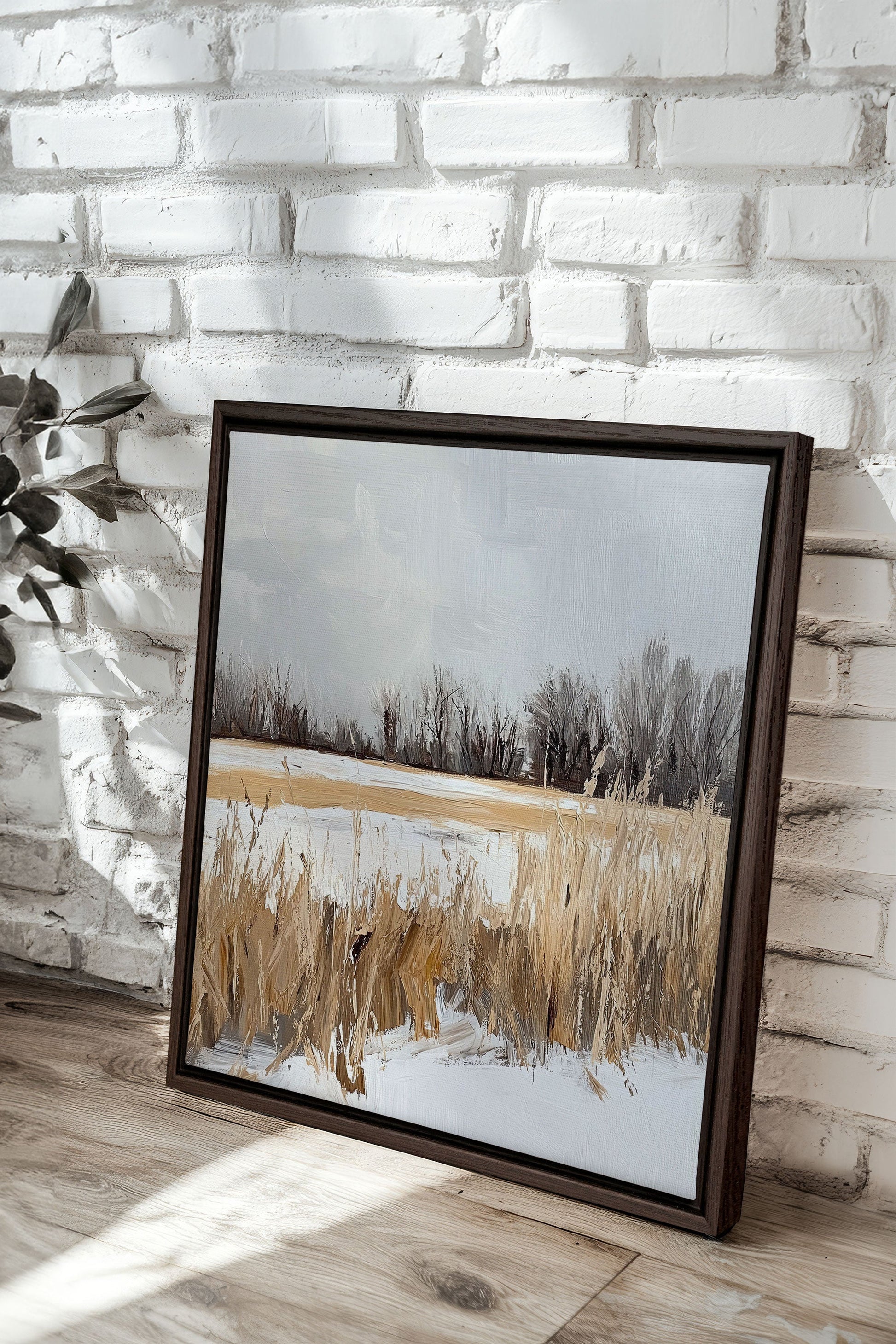 WINTER FIELDS, Stretched Canvas Artwork