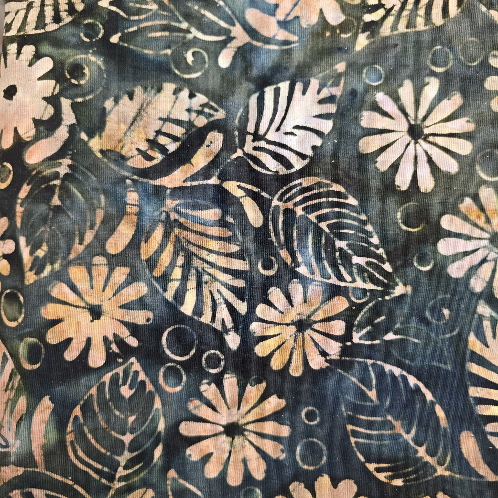 Batiks Boréals Feuilles Vert Taupe