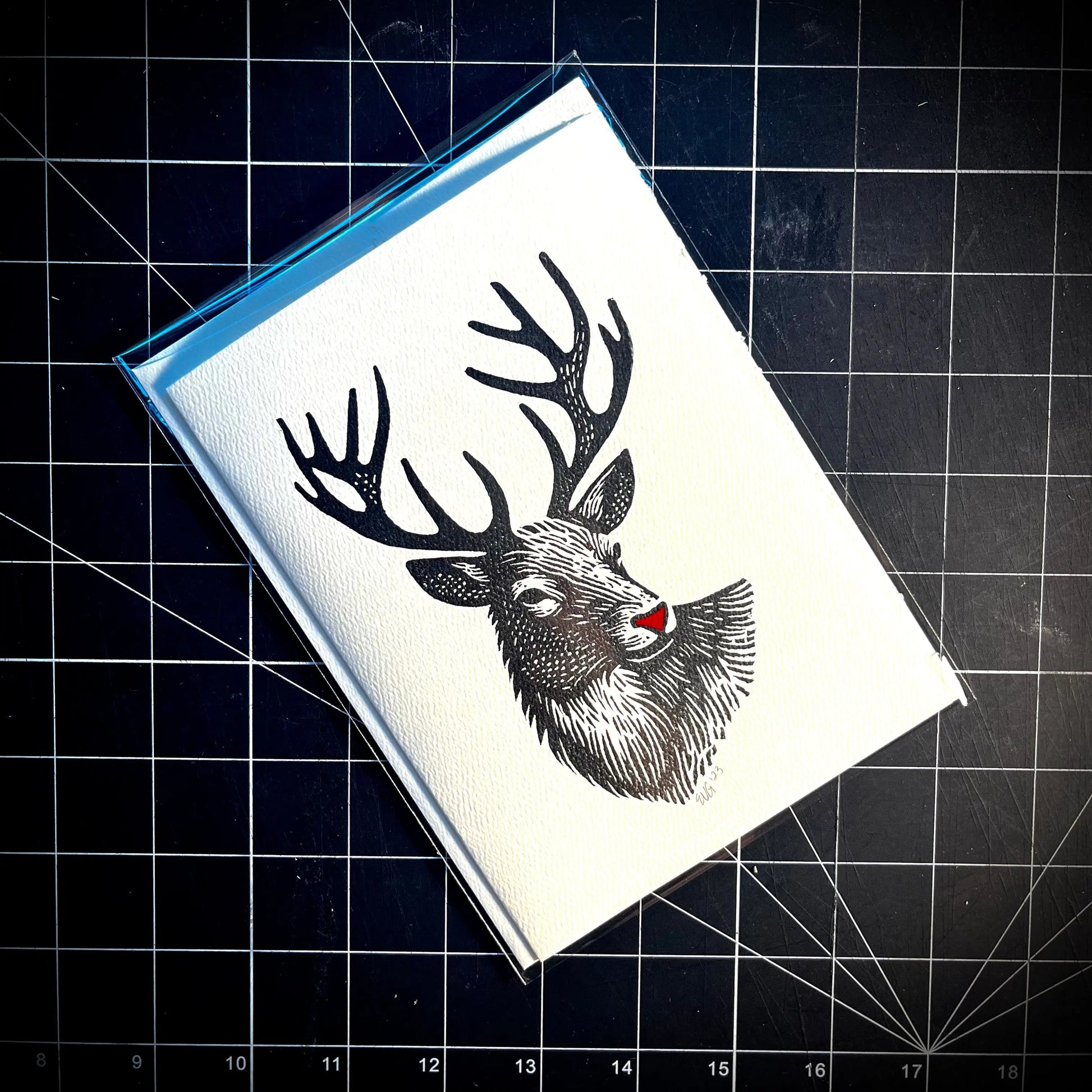 Guide My Slay Tonight Holiday Card | LINOCUT CARD