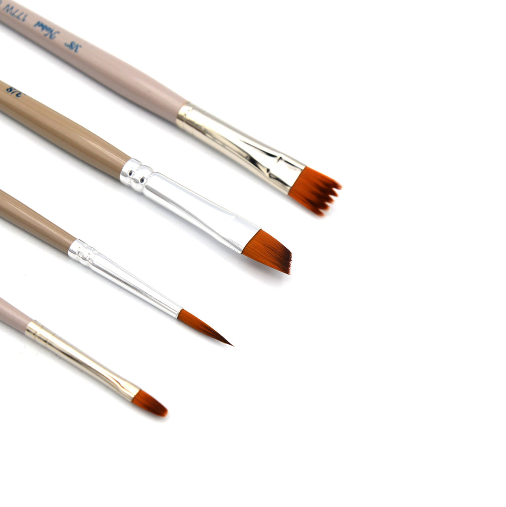 Comet - Golden Synthetic Short Handle Brush