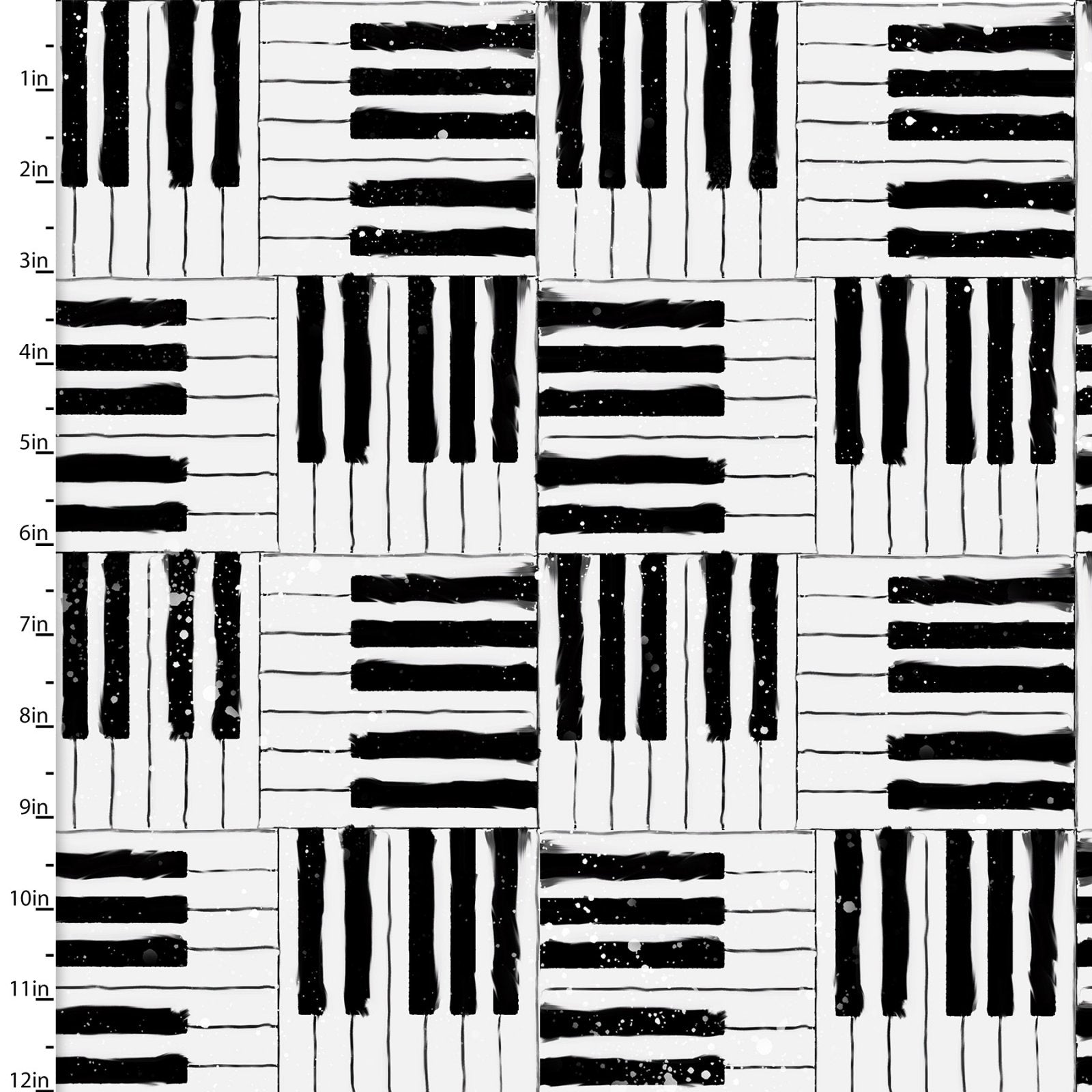 Connie Haley - Rythme et teintes - Touches de piano - 17997-WHT-CTN-D