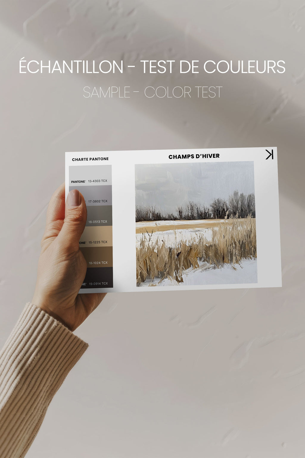 WINTER FIELDS, Stretched Canvas Artwork