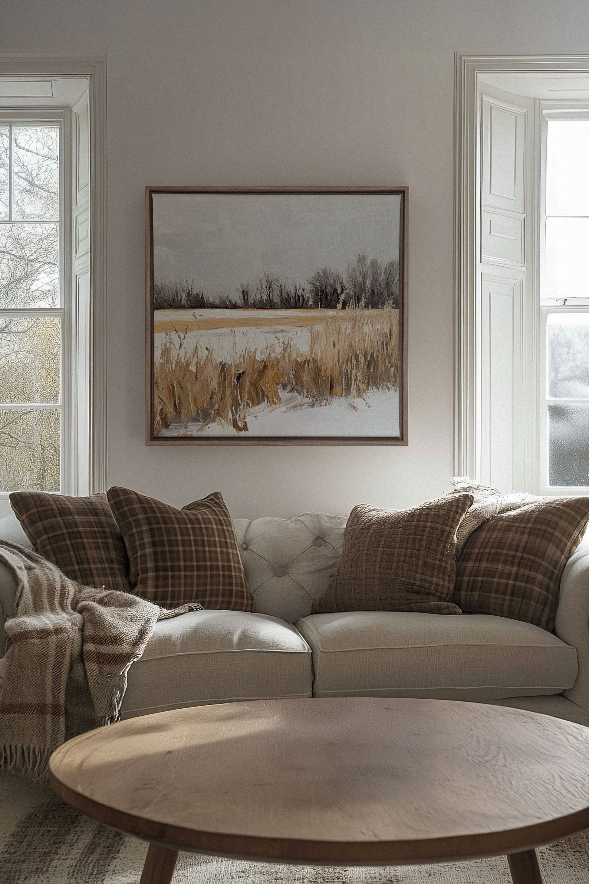WINTER FIELDS, Stretched Canvas Artwork