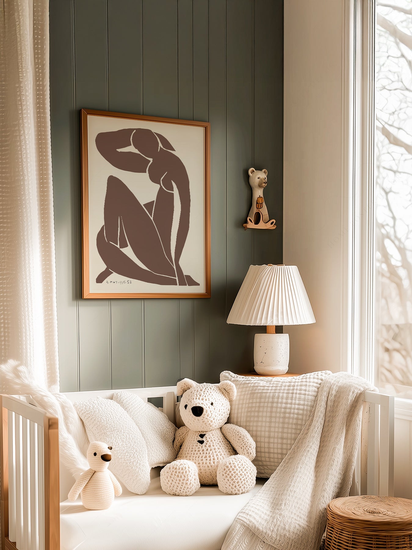 Henri Matisse Blue Nude Brown Art Print – Minimalist Modern Wall Decor
