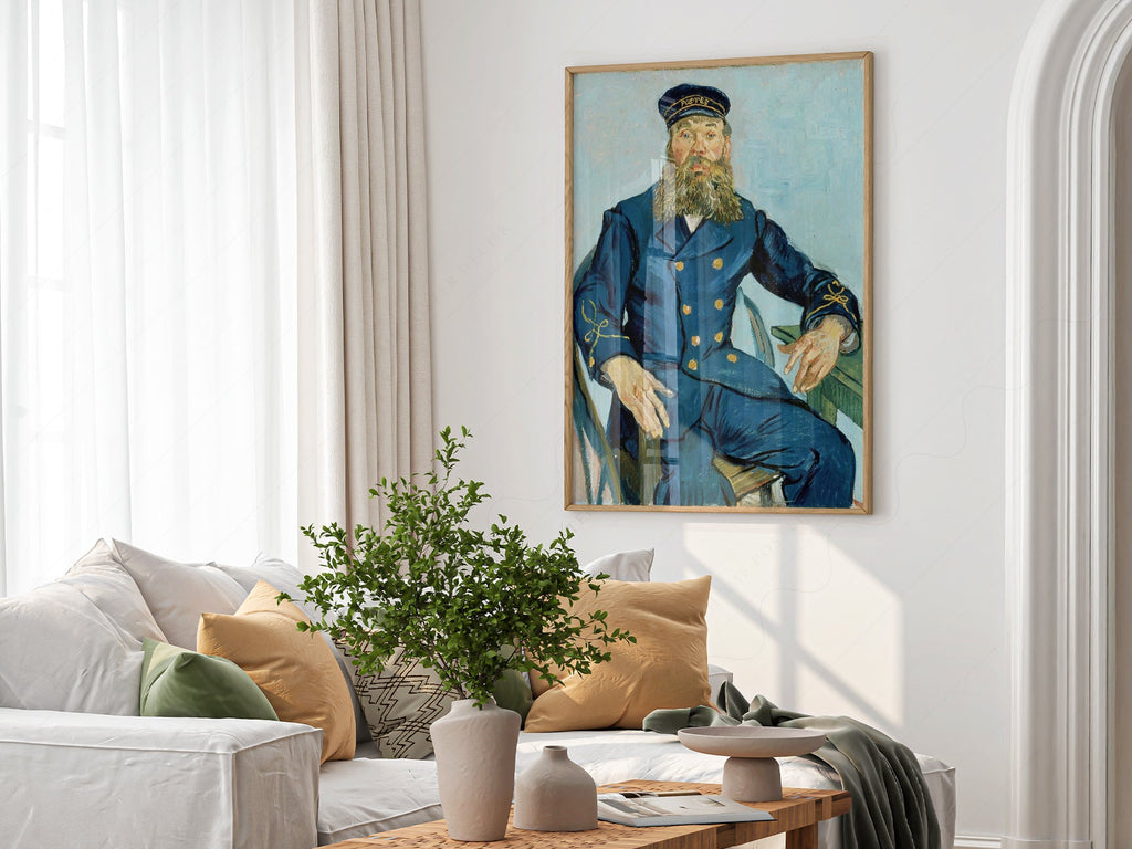 Van Gogh The Postman Joseph Roulin Art Print – Famous Painting Wall Art